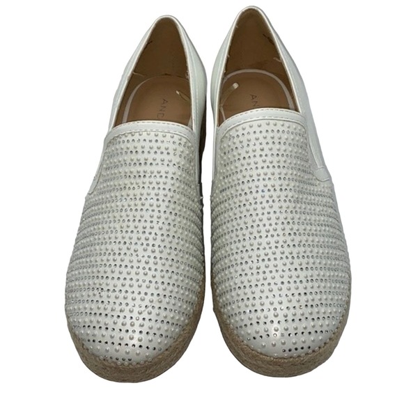 New Andiamo Rhinestone Platform Slip-Ons - Picture 1 of 5